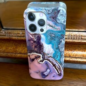 New I Phone 13 Pro Recover Agate phone case.  Ultra slim silicone to protect.